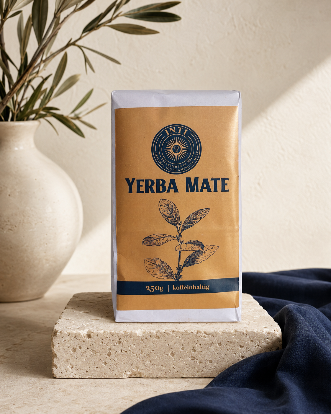 Set: INTI CUP (Holz-Premium, ca. 300 ml) + Clásica Zauberstab (Bombilla, 17,5 cm) + INTI- Yerba Mate